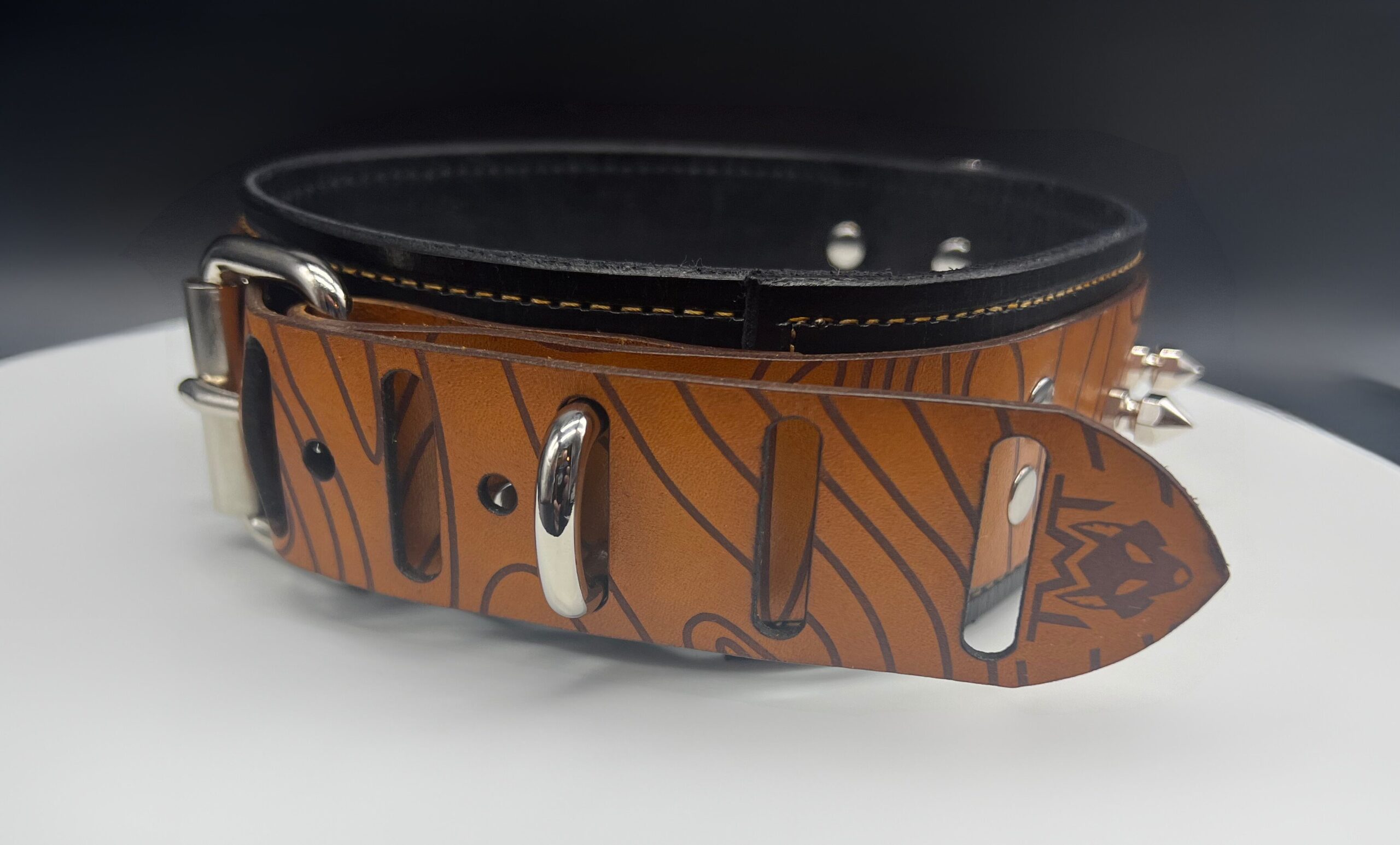 An application scenario or product detail of custom leather collars - Image 12