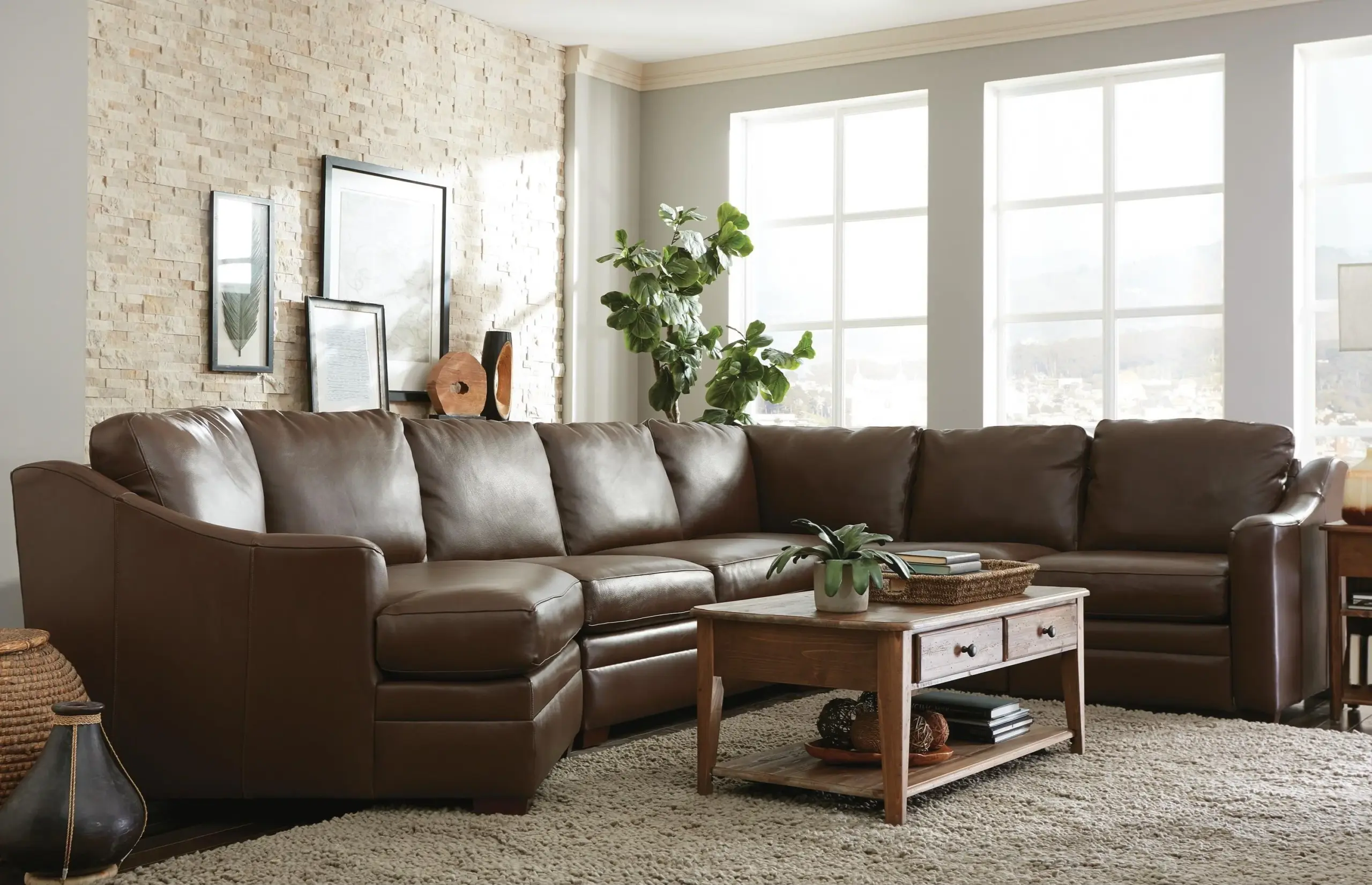 An application scenario or product detail of custom leather couch - Image 18