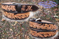 An application scenario or product detail of custom leather cowboy belts - Image 11