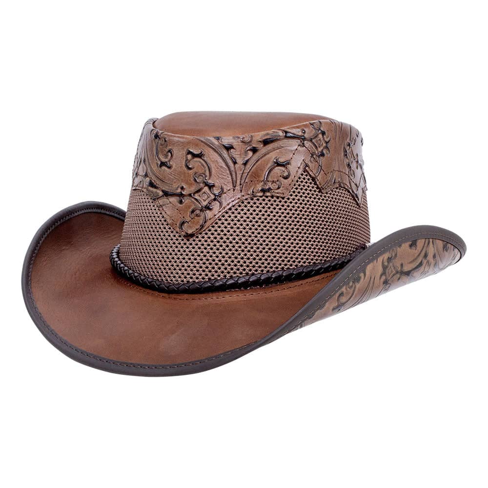 An application scenario or product detail of custom leather cowboy hats - Image 2