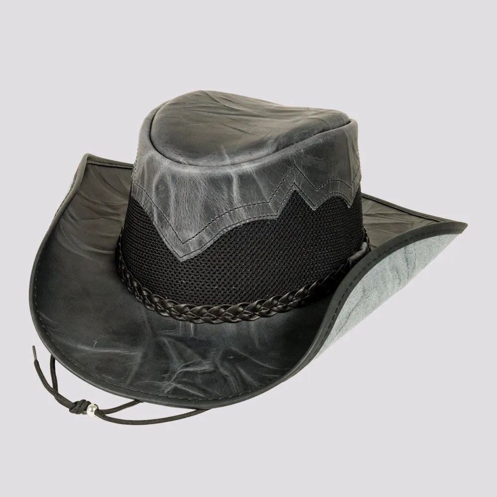 An application scenario or product detail of custom leather cowboy hats - Image 6