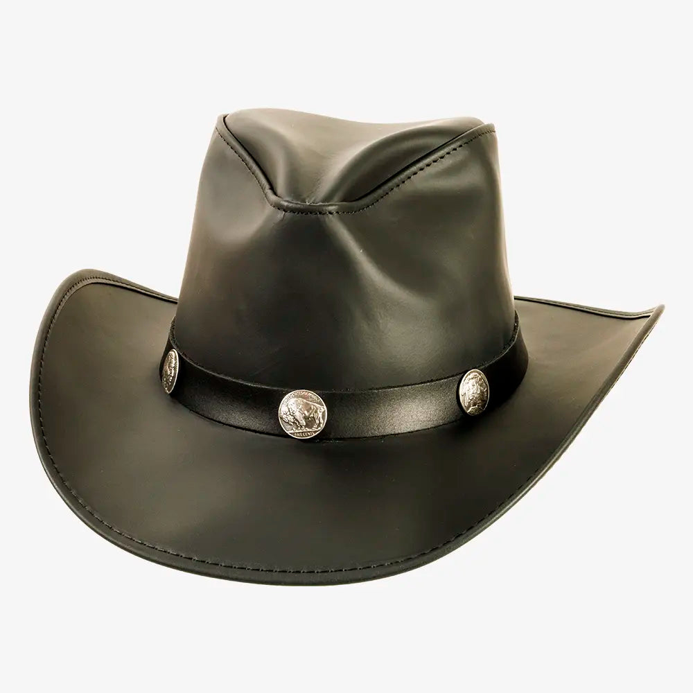 An application scenario or product detail of custom leather cowboy hats - Image 8