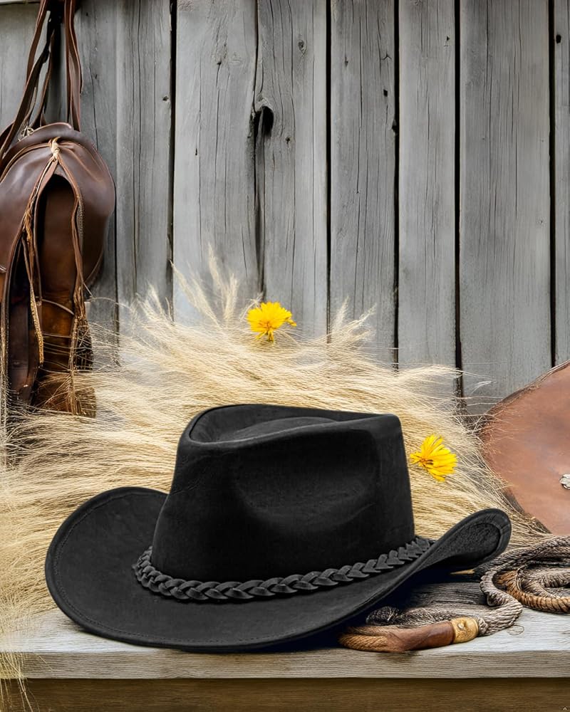 An application scenario or product detail of custom leather cowboy hats - Image 20