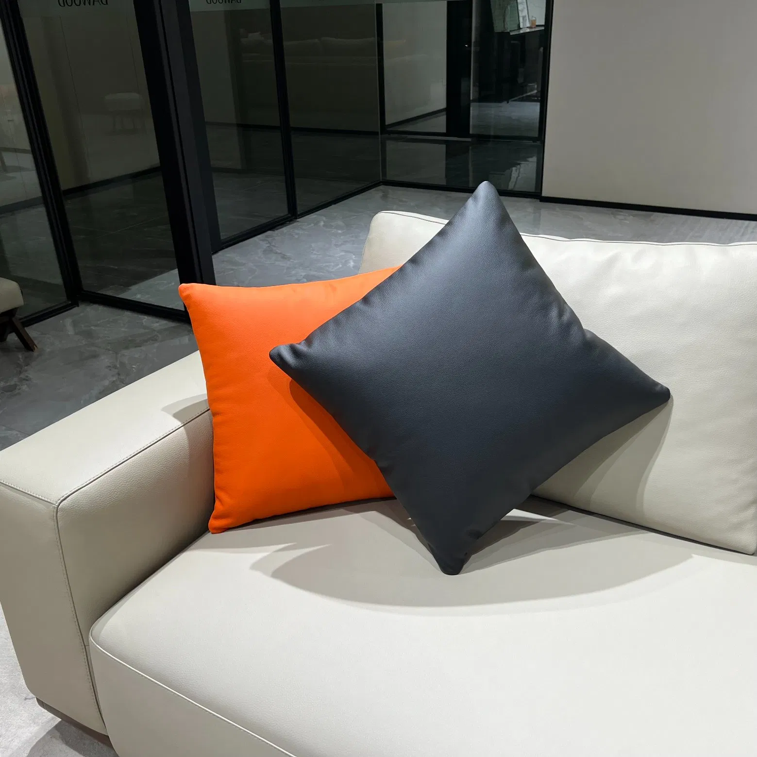 An application scenario or product detail of custom leather cushions - Image 23