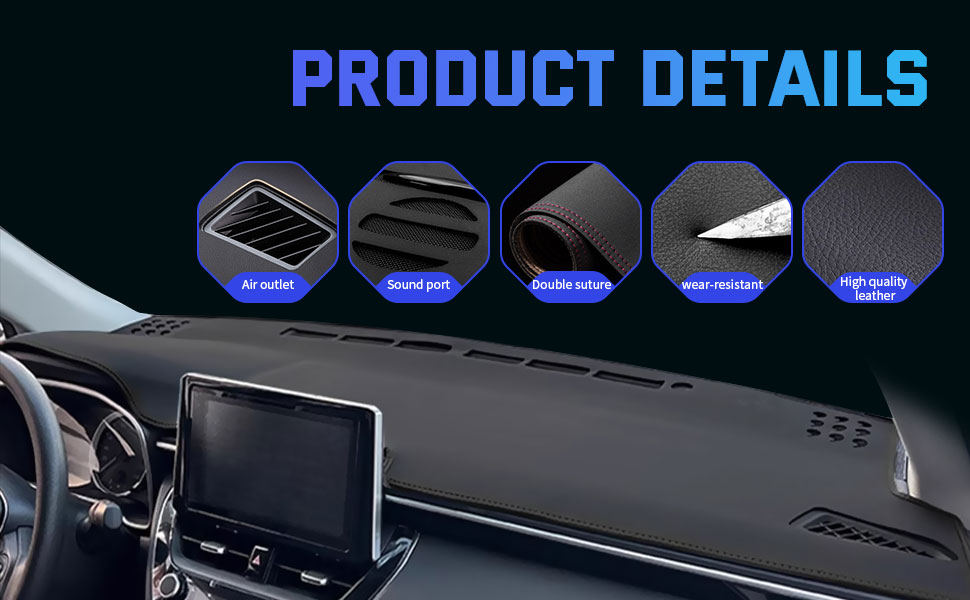 An application scenario or product detail of custom leather dash covers - Image 4