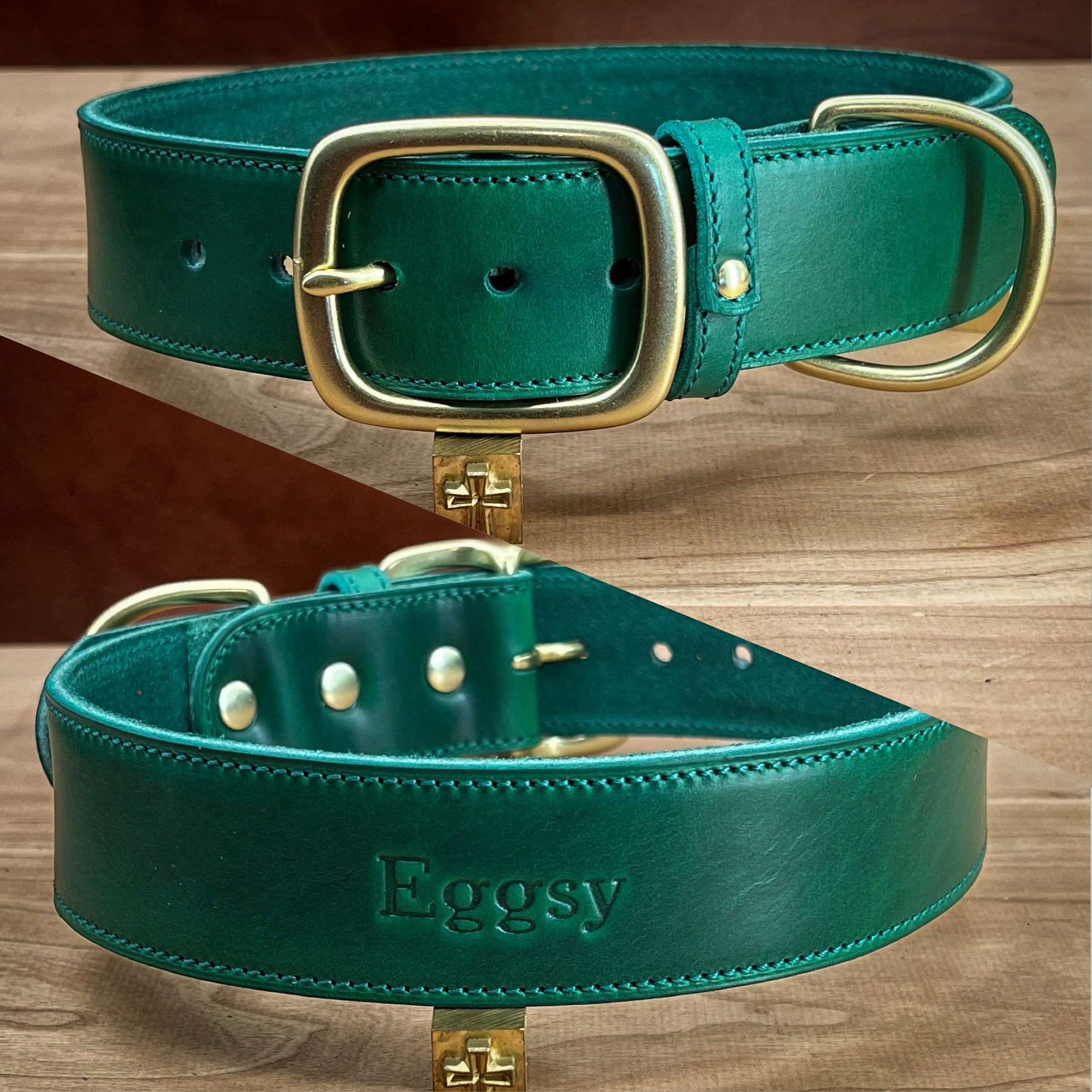 An application scenario or product detail of custom leather dog collars - Image 10