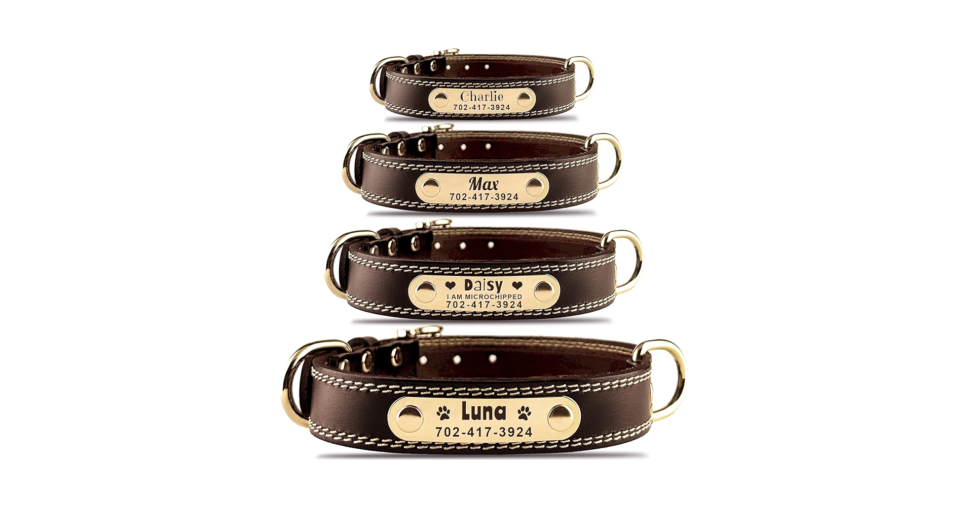 An application scenario or product detail of custom leather dog collars - Image 14