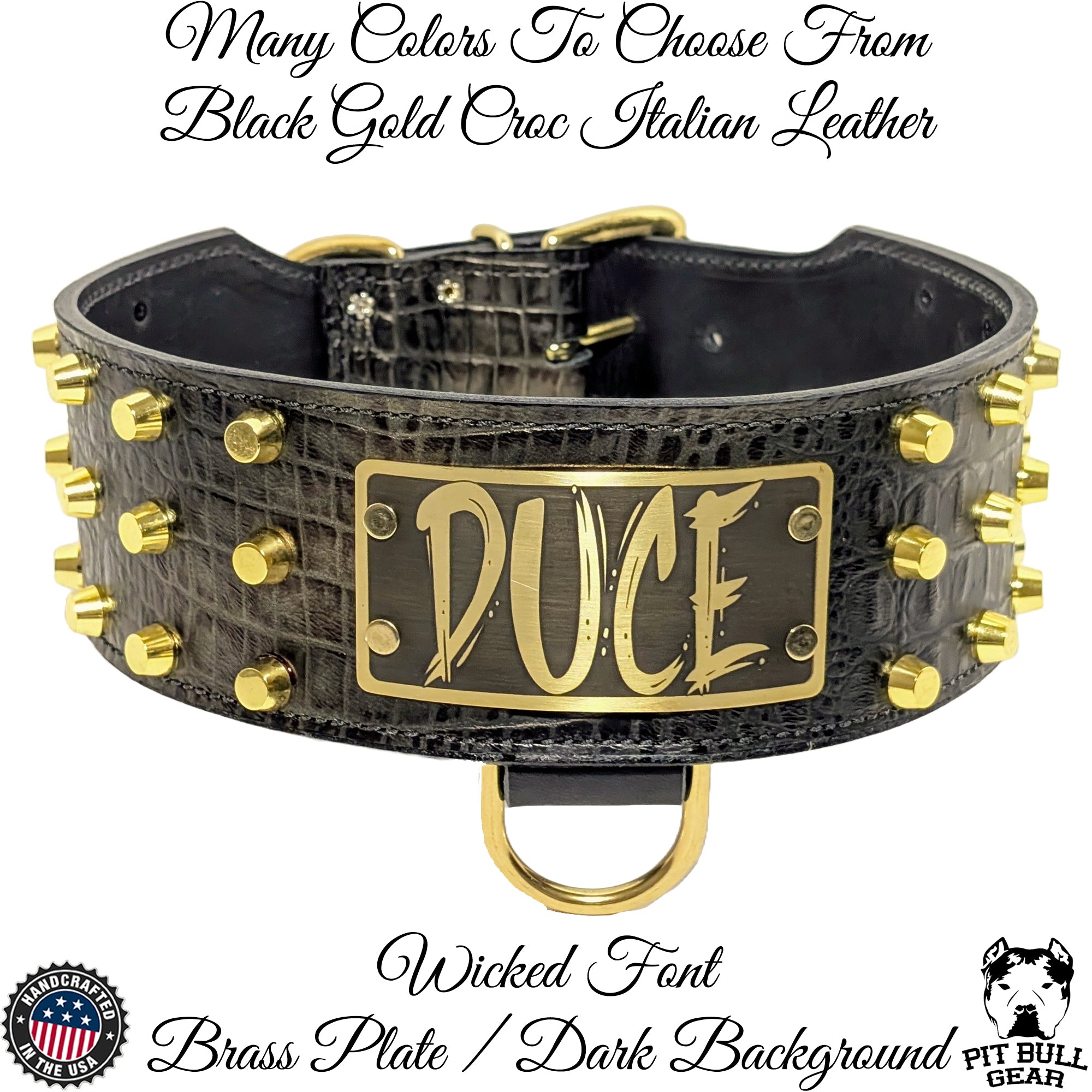 An application scenario or product detail of custom leather dog collars with name - Image 19
