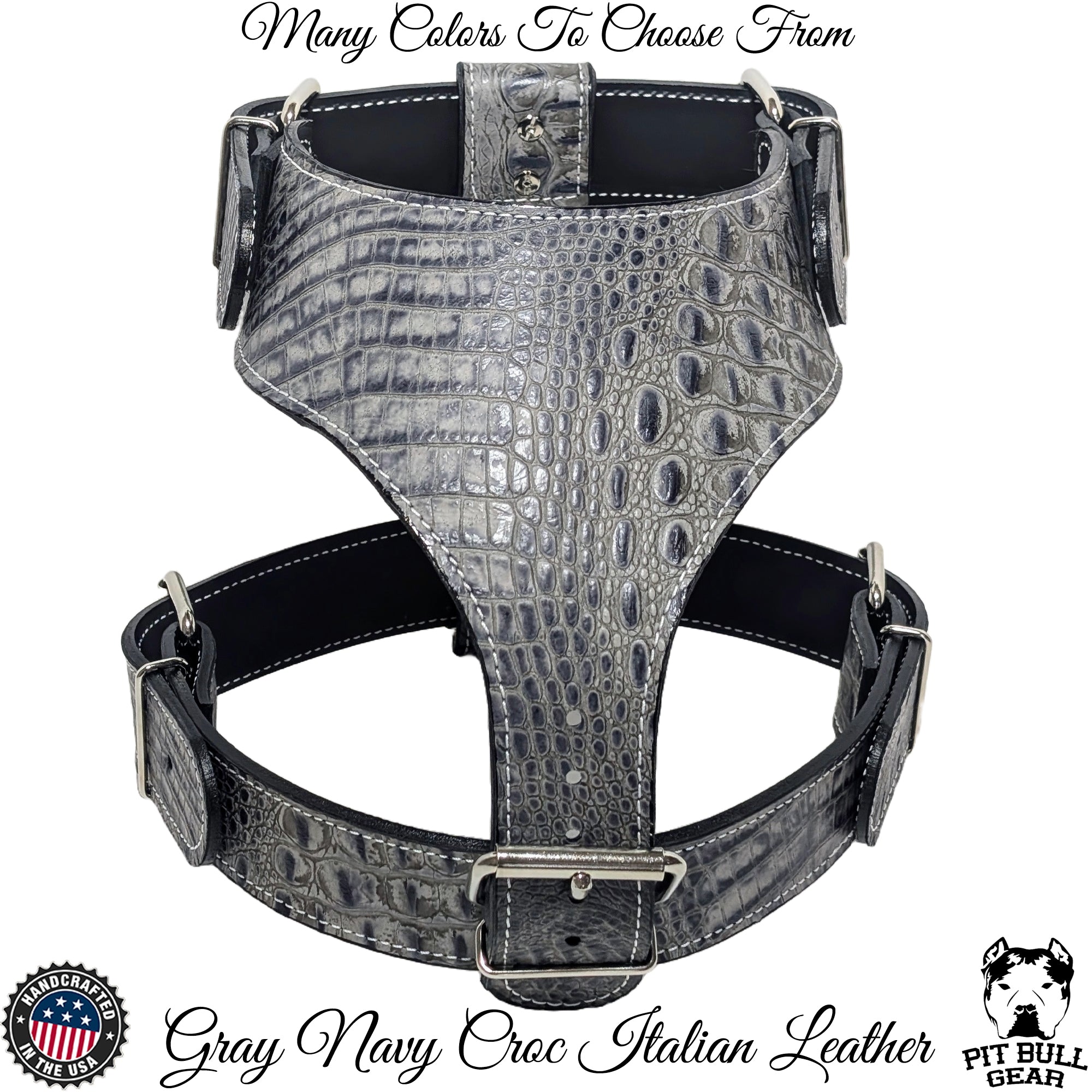 An application scenario or product detail of custom leather dog harness - Image 5