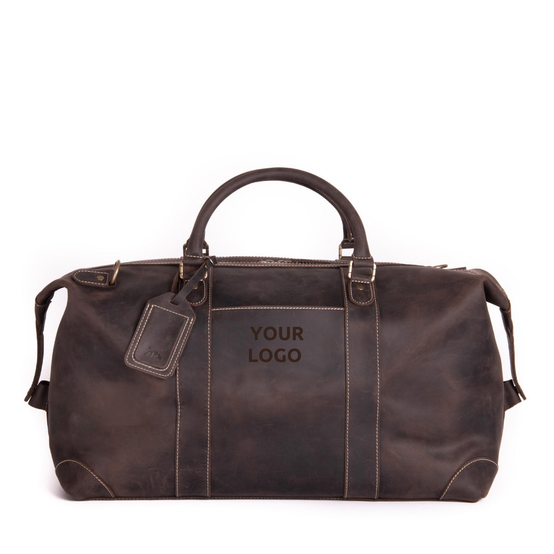 An application scenario or product detail of custom leather duffle bags - Image 14