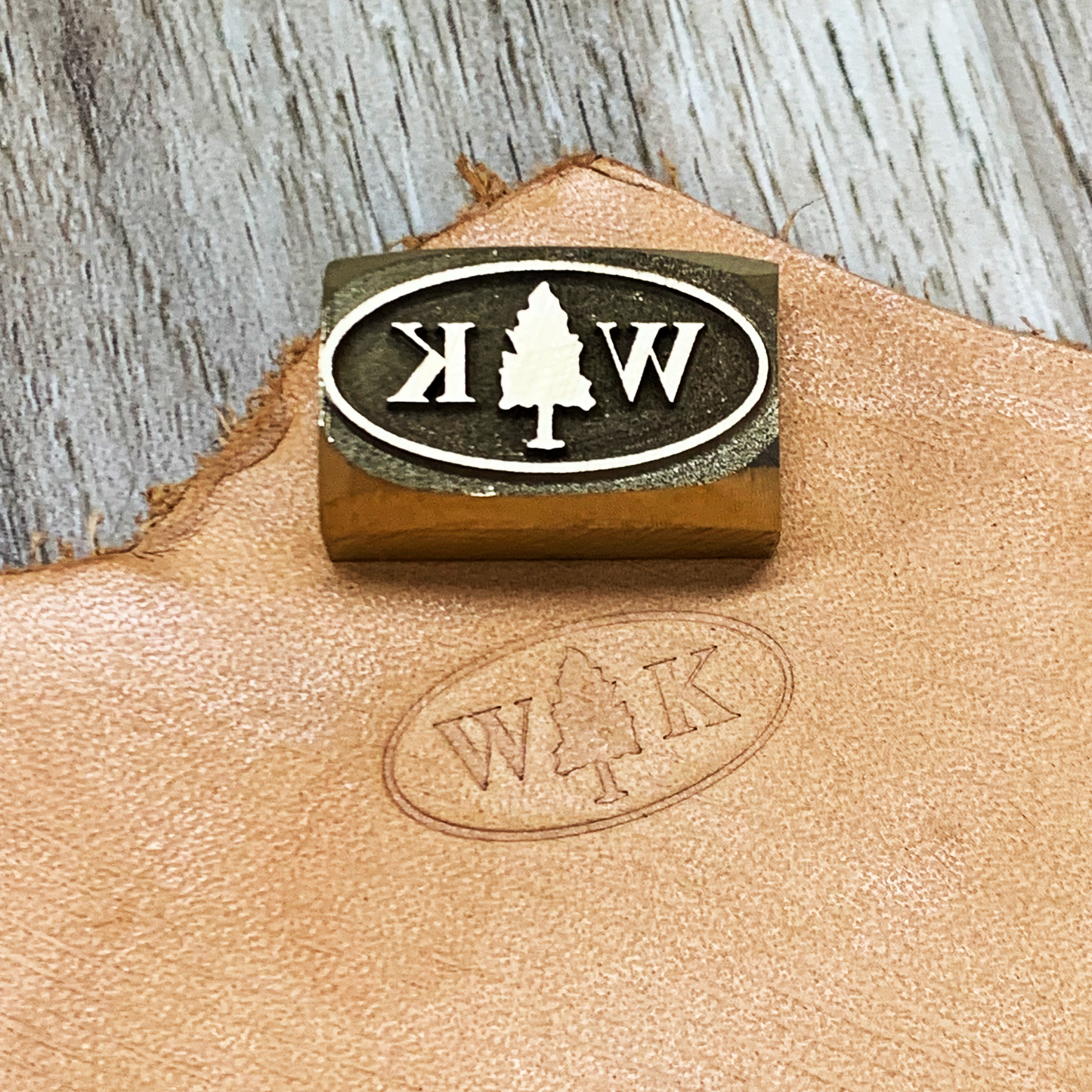 An application scenario or product detail of custom leather embossing stamp - Image 6