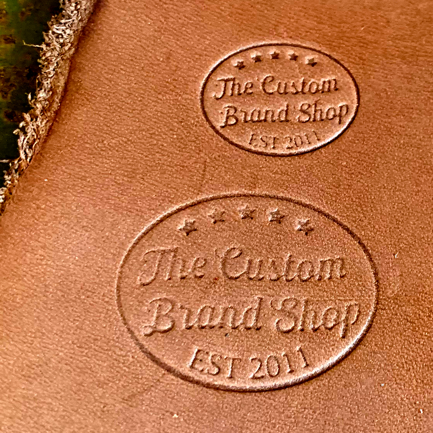 An application scenario or product detail of custom leather embossing stamp - Image 9