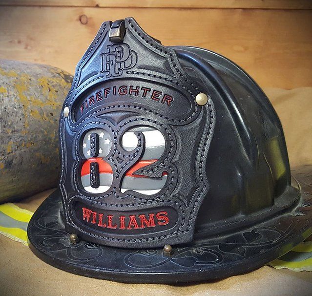 An application scenario or product detail of custom leather fire helmets - Image 20