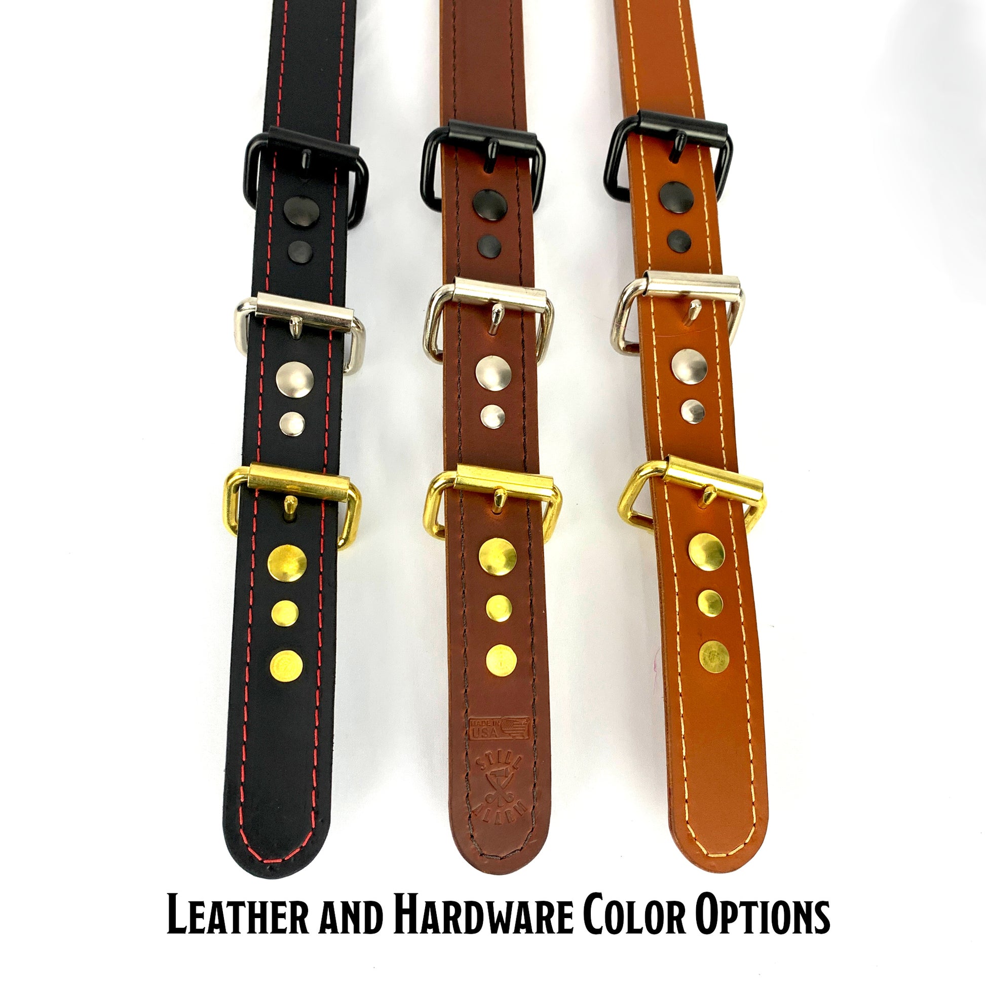 An application scenario or product detail of custom leather firefighter suspenders - Image 15