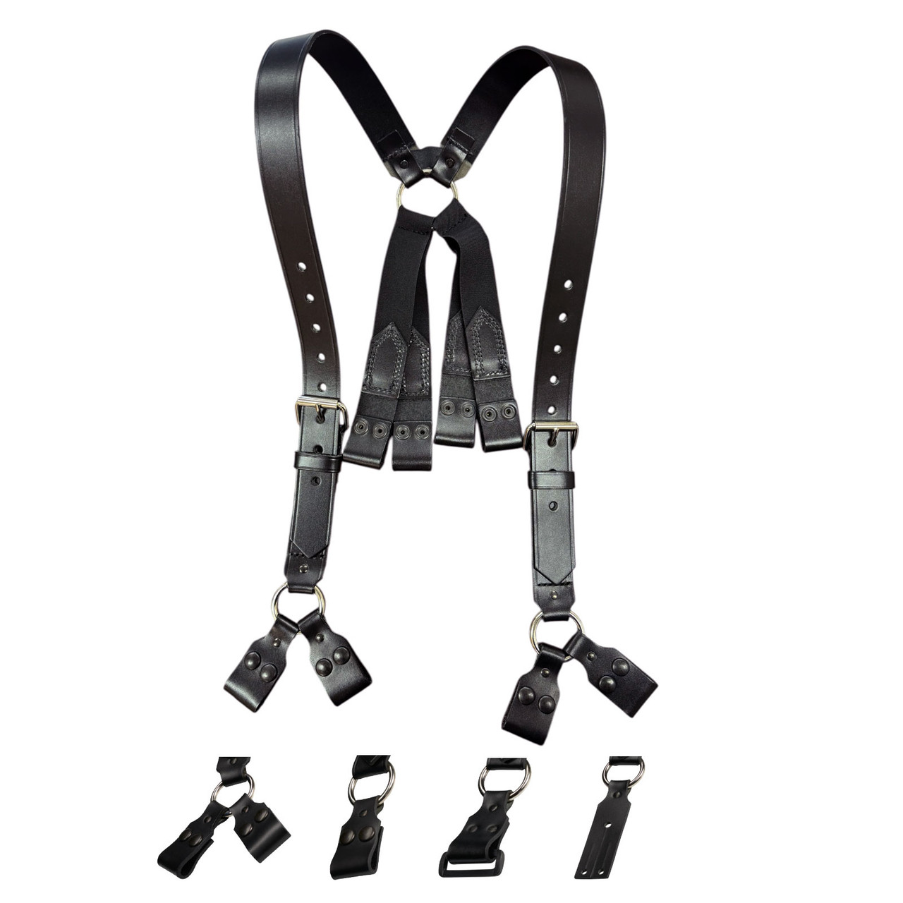An application scenario or product detail of custom leather firefighter suspenders - Image 20