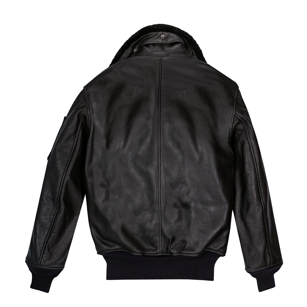 An application scenario or product detail of custom leather flight jackets - Image 7