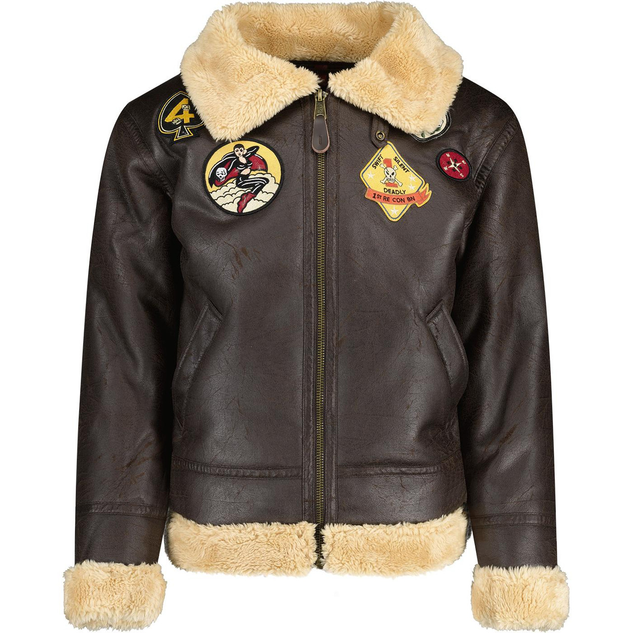 An application scenario or product detail of custom leather flight jackets - Image 10