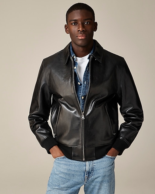 An application scenario or product detail of custom leather flight jackets - Image 15