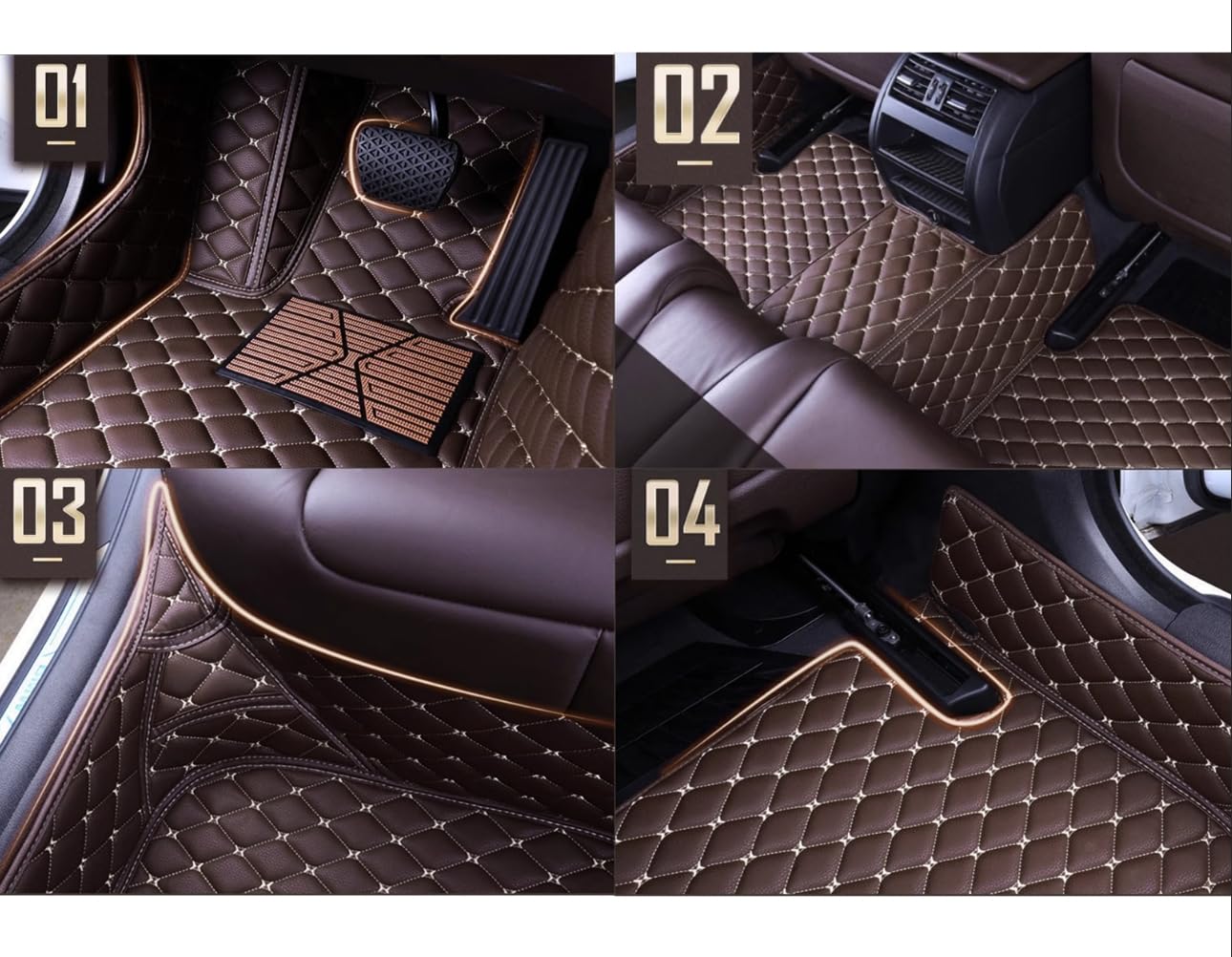 An application scenario or product detail of custom leather floor mats - Image 10