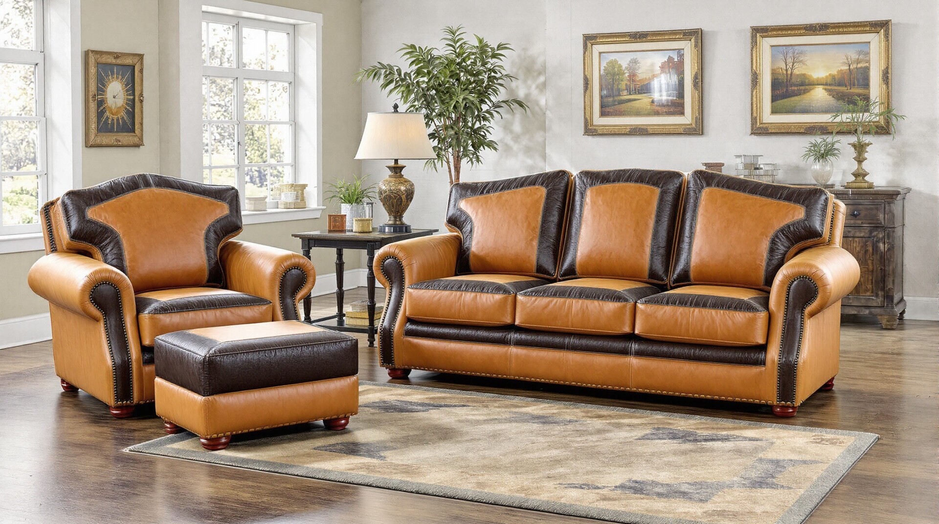 An application scenario or product detail of custom leather furniture - Image 15