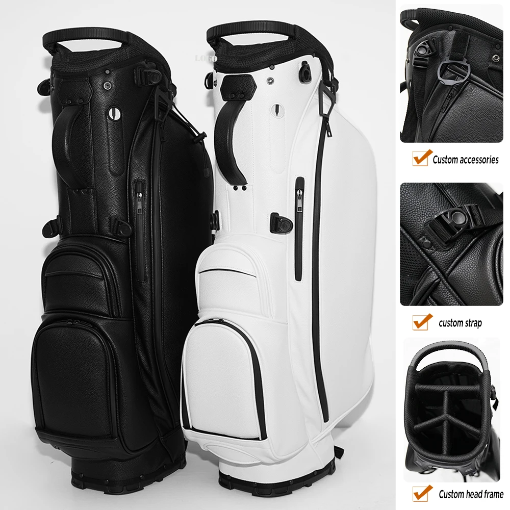 An application scenario or product detail of custom leather golf bags - Image 15