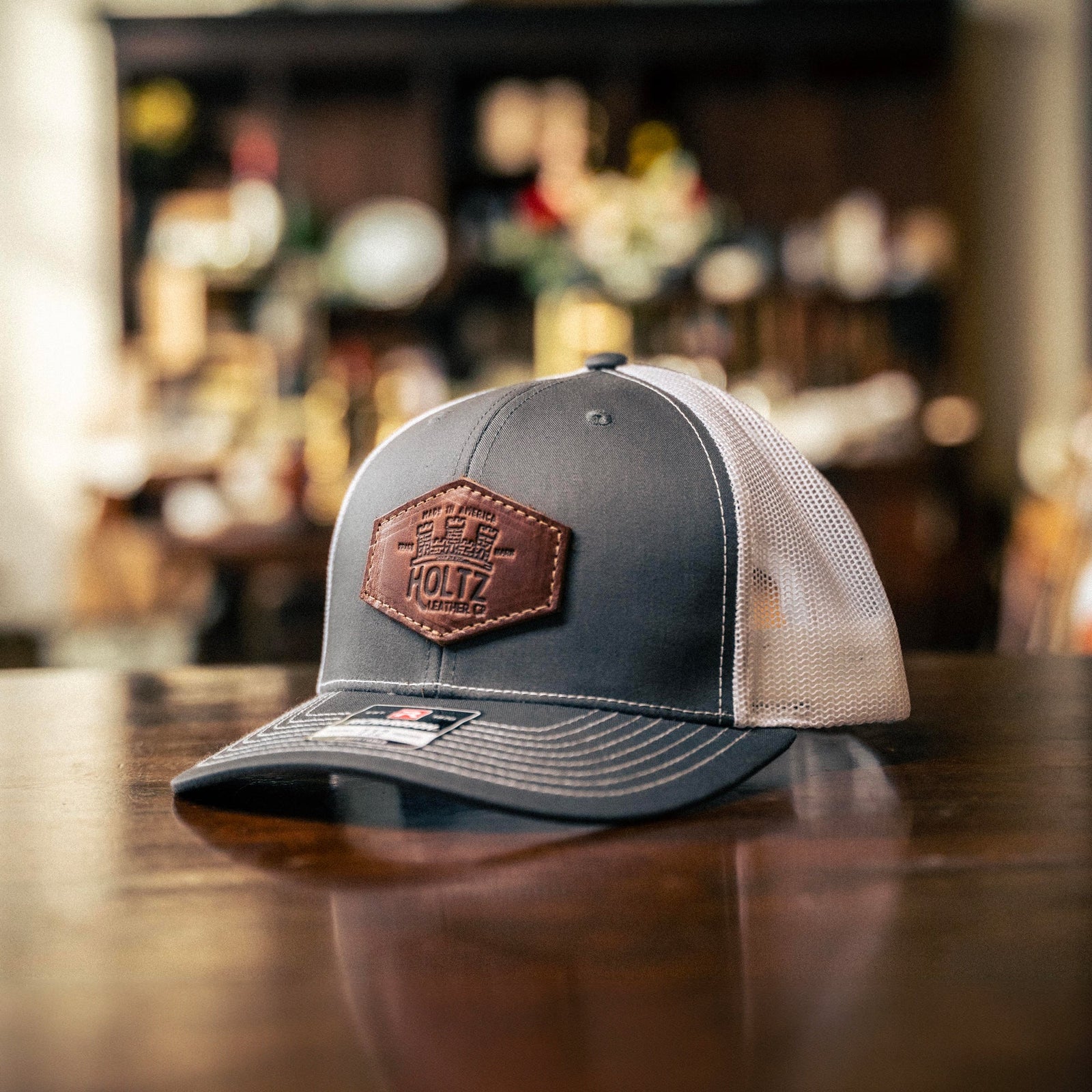 An application scenario or product detail of custom leather hats - Image 1