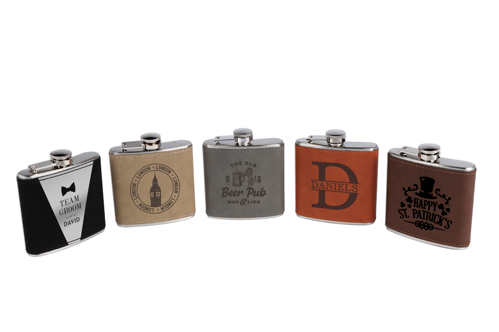 An application scenario or product detail of custom leather hip flask - Image 22