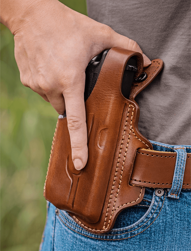 An application scenario or product detail of custom leather holster makers list - Image 15