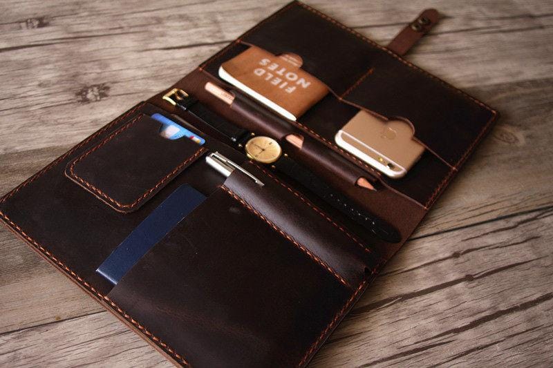 An application scenario or product detail of custom leather ipad case - Image 5