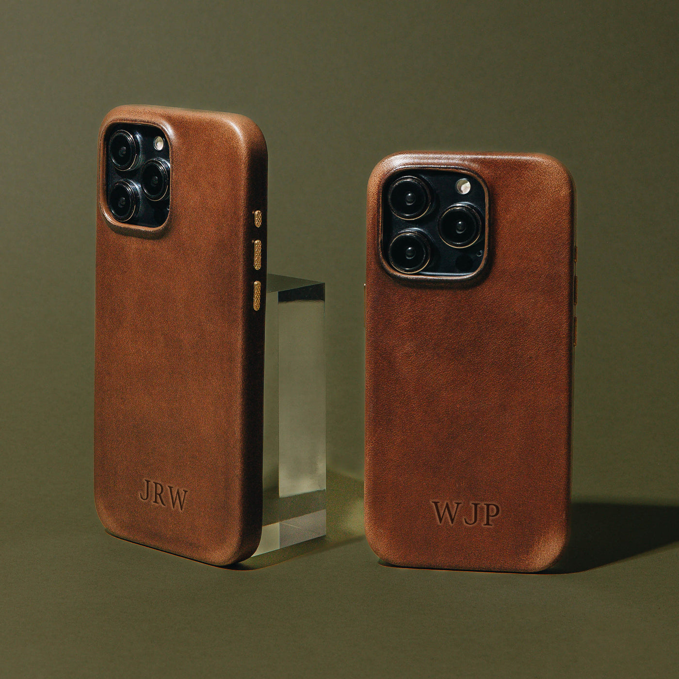 An application scenario or product detail of custom leather iphone case - Image 2