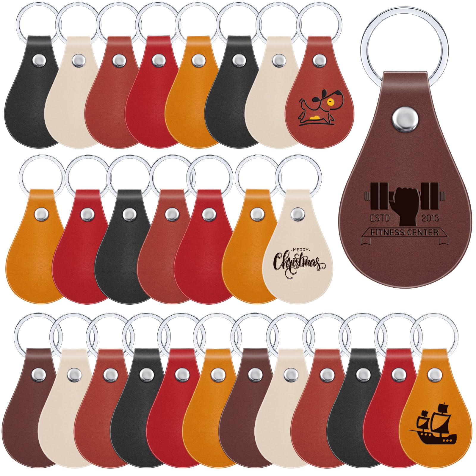 An application scenario or product detail of custom leather key fob - Image 24
