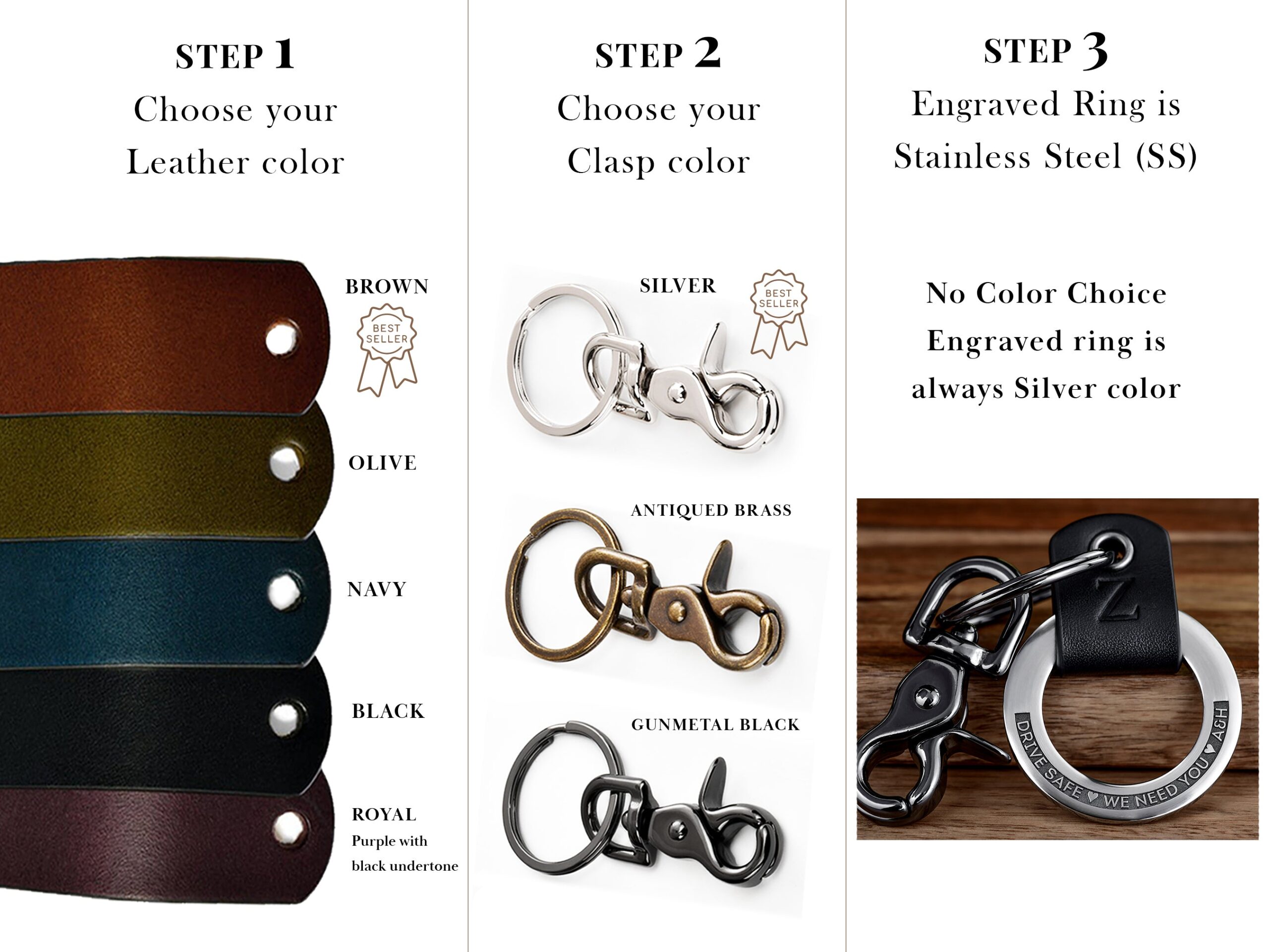 An application scenario or product detail of custom leather keychains - Image 8