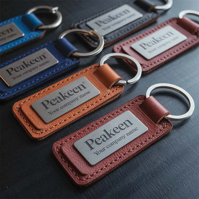 An application scenario or product detail of custom leather keyring - Image 23