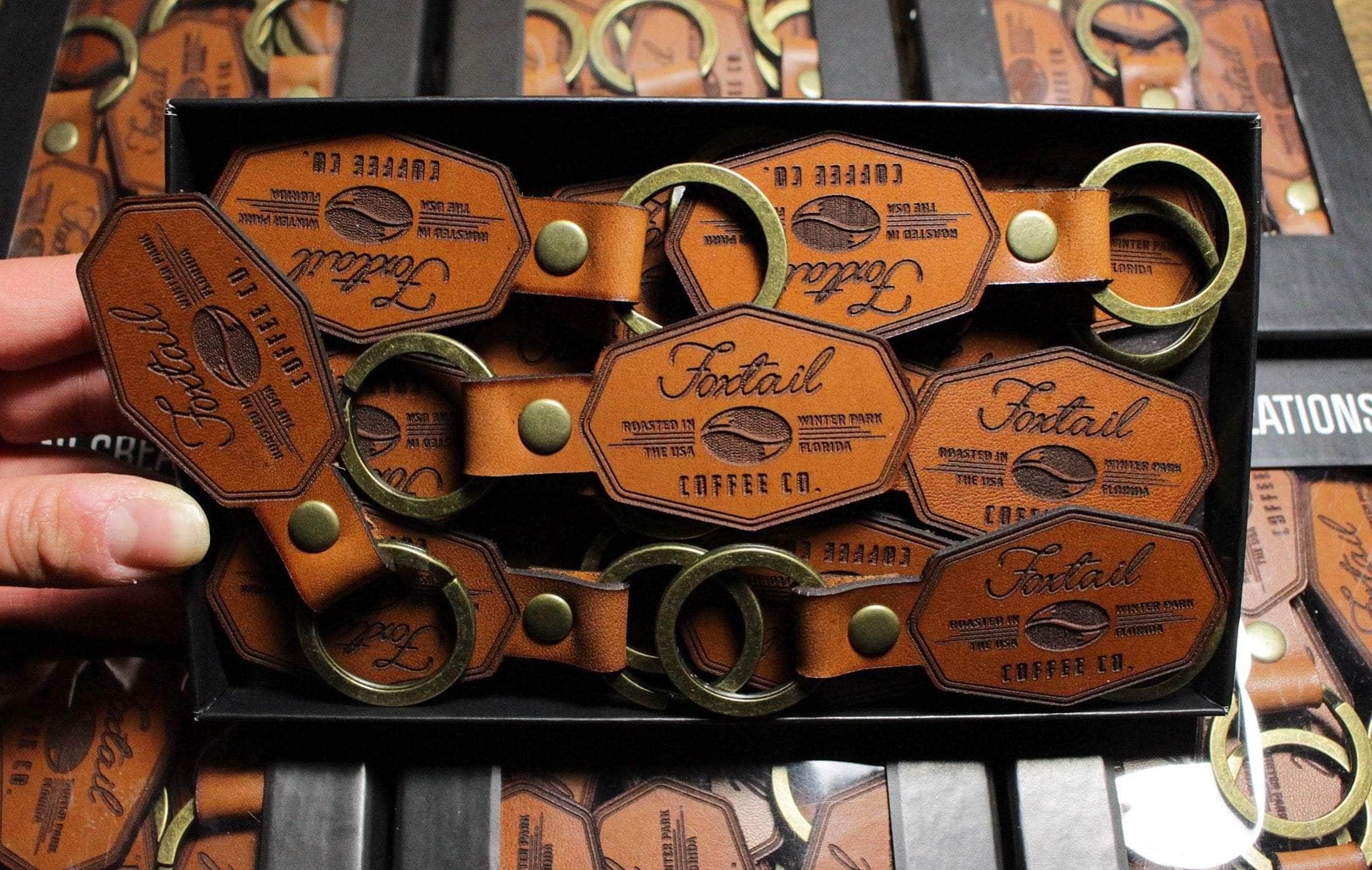 An application scenario or product detail of custom leather keyring - Image 24