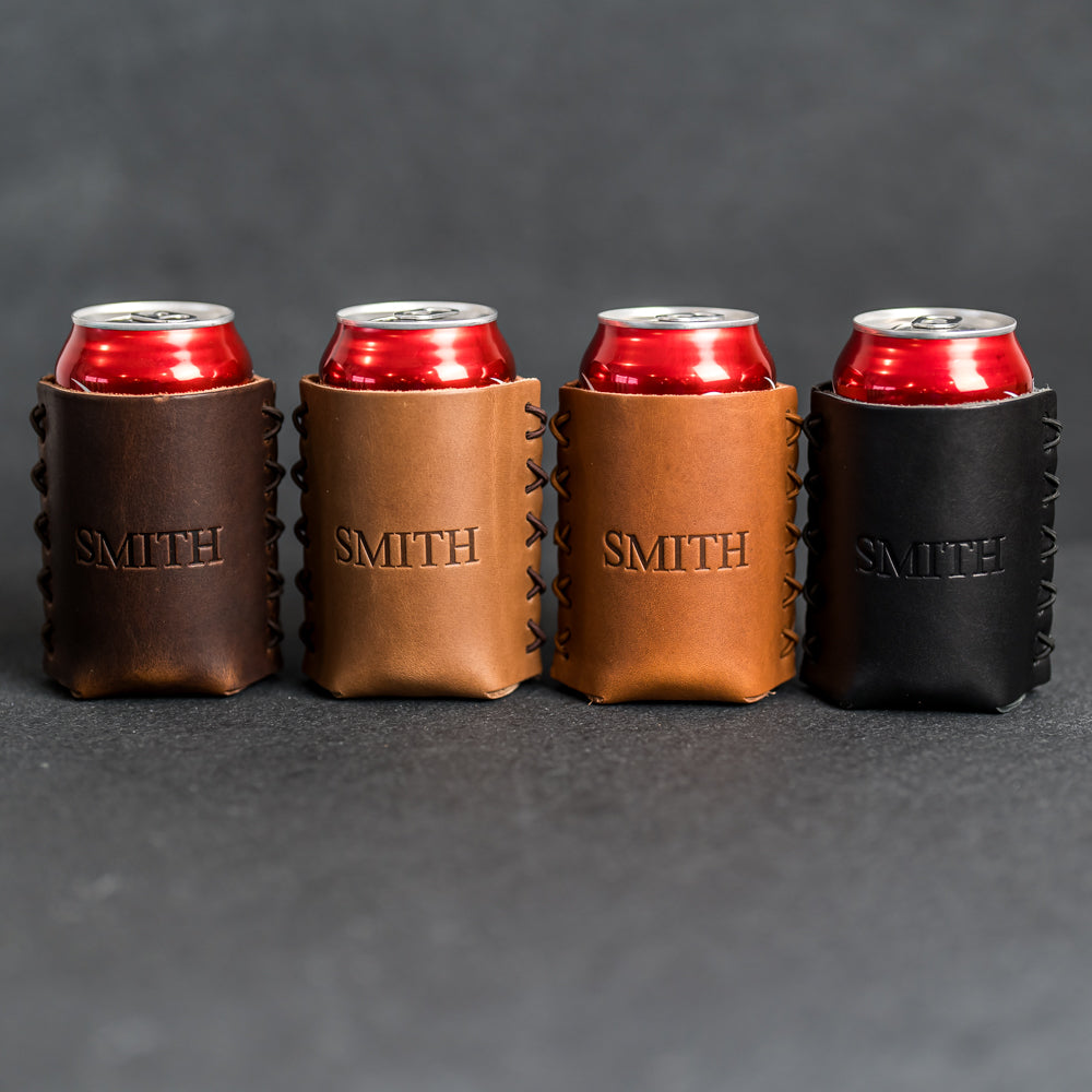 An application scenario or product detail of custom leather koozie - Image 4