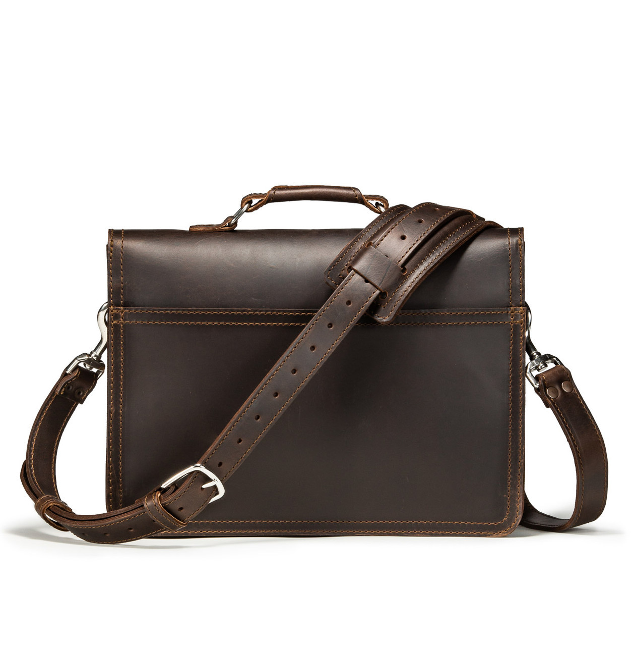 An application scenario or product detail of custom leather laptop bag - Image 4