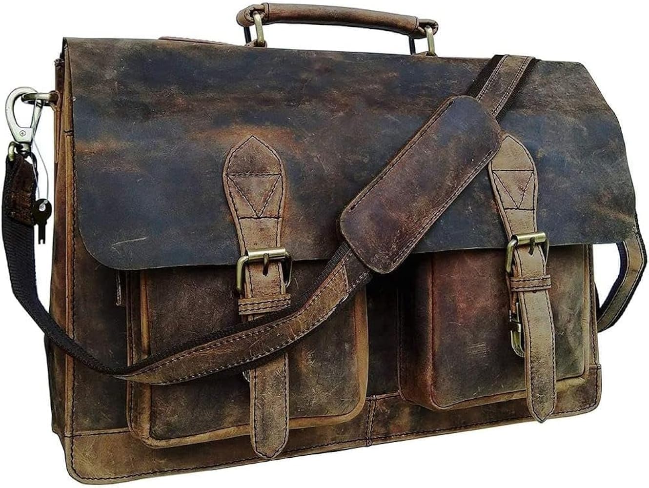 An application scenario or product detail of custom leather laptop bag - Image 18