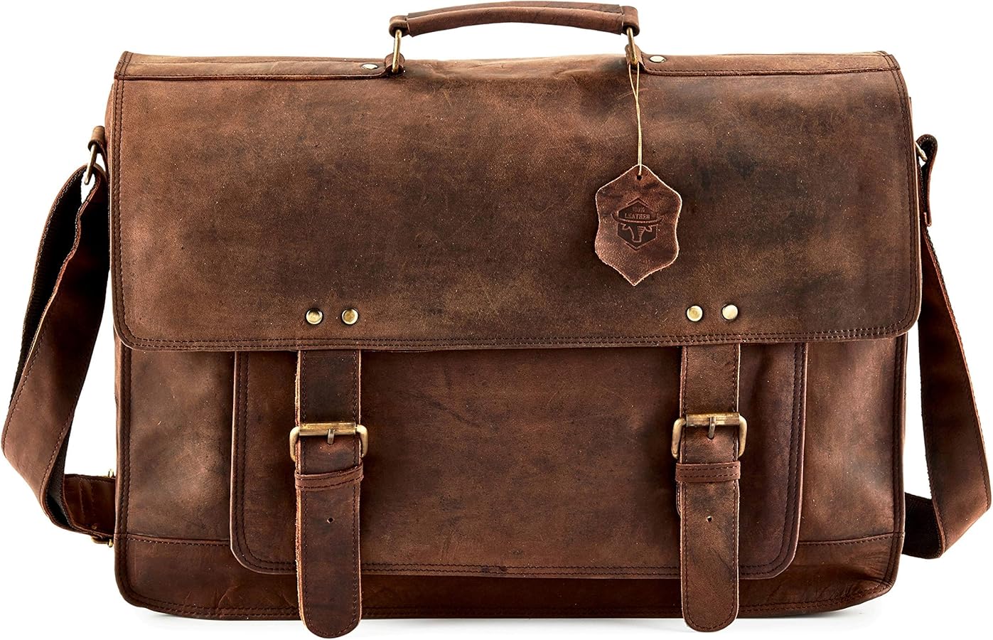 An application scenario or product detail of custom leather laptop bag - Image 23