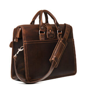 Featured image for the custom leather laptop bag guide