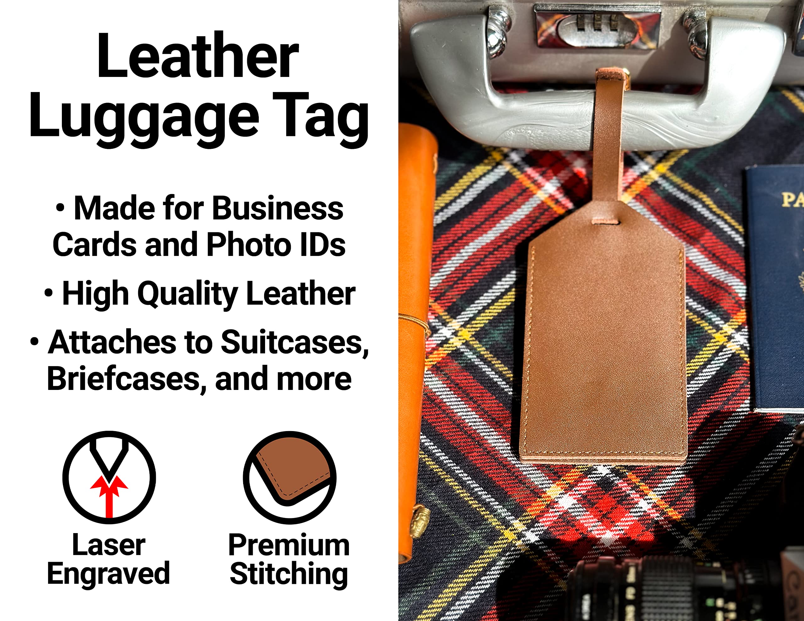 An application scenario or product detail of custom leather luggage - Image 5