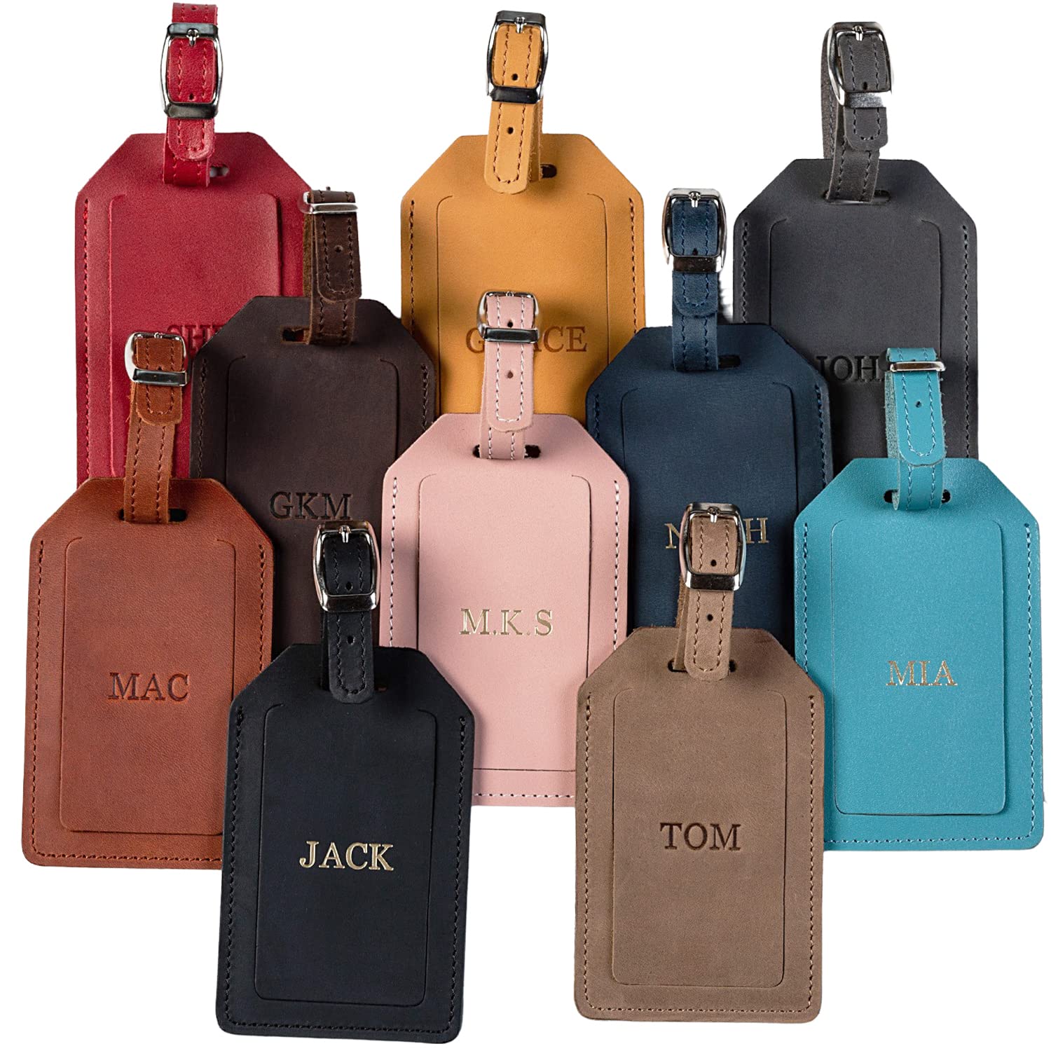 An application scenario or product detail of custom leather luggage tags - Image 19