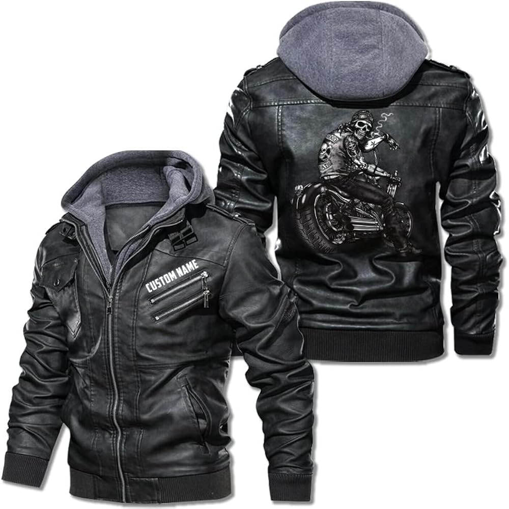 An application scenario or product detail of custom leather man jacket - Image 8