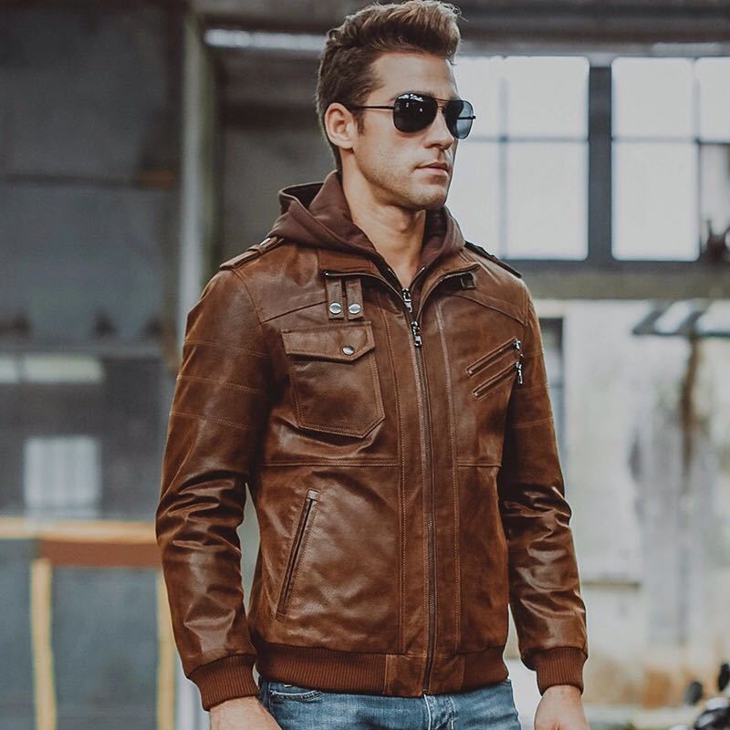 An application scenario or product detail of custom leather motorcycle jackets - Image 23