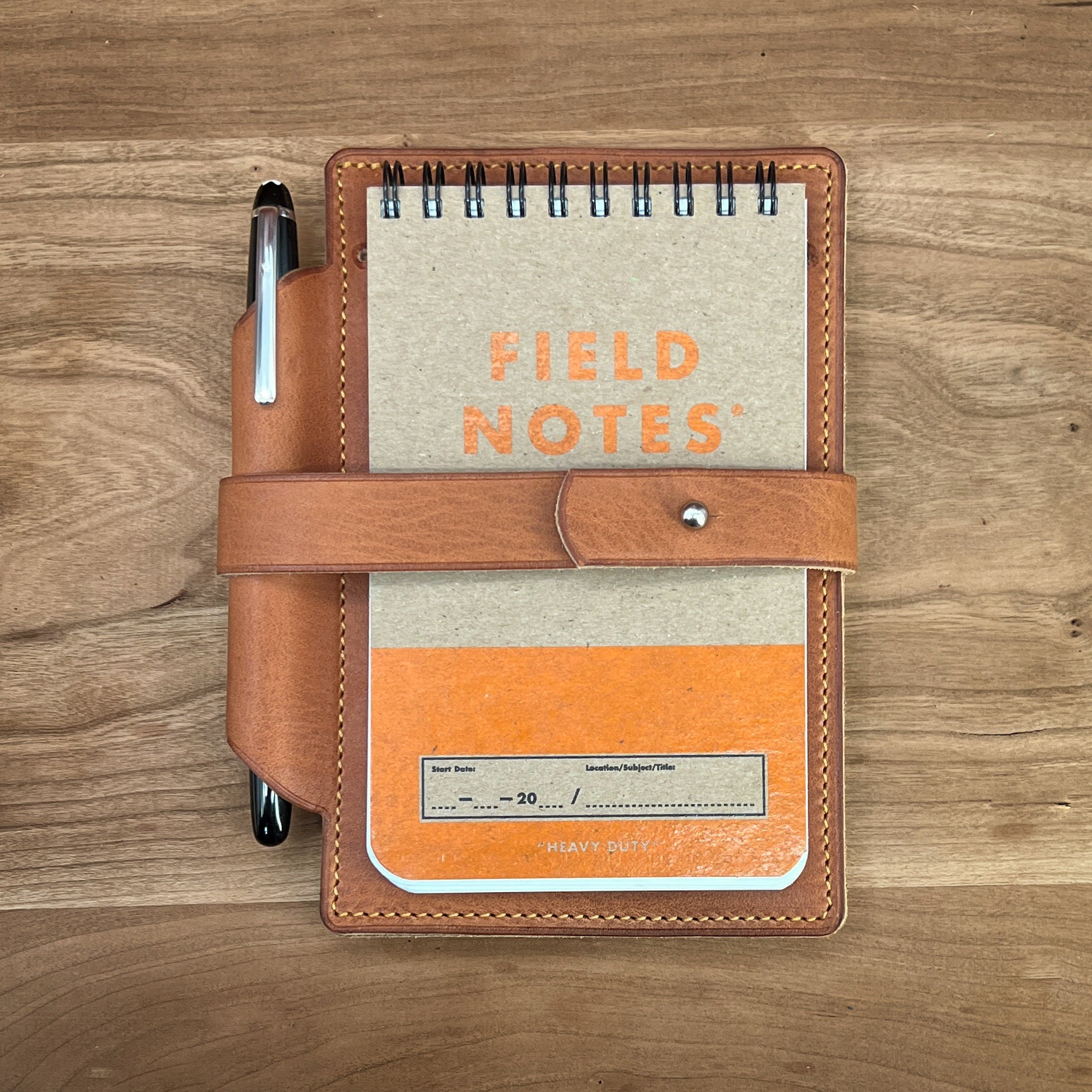An application scenario or product detail of custom leather notebook cover - Image 6