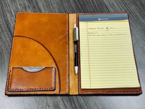 Featured image for the custom leather notepad guide