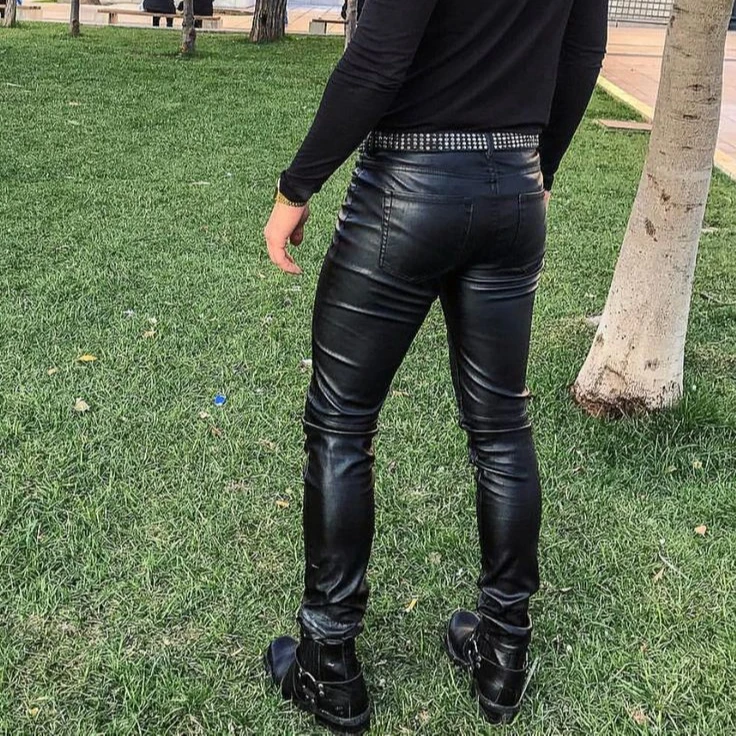 An application scenario or product detail of custom leather pants - Image 8