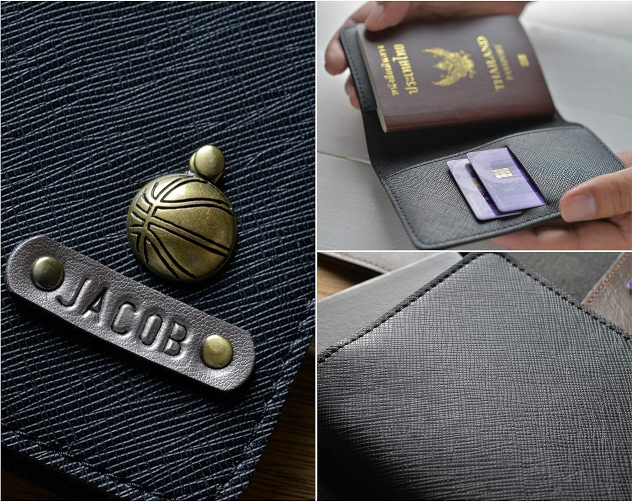 An application scenario or product detail of custom leather passport holder - Image 3