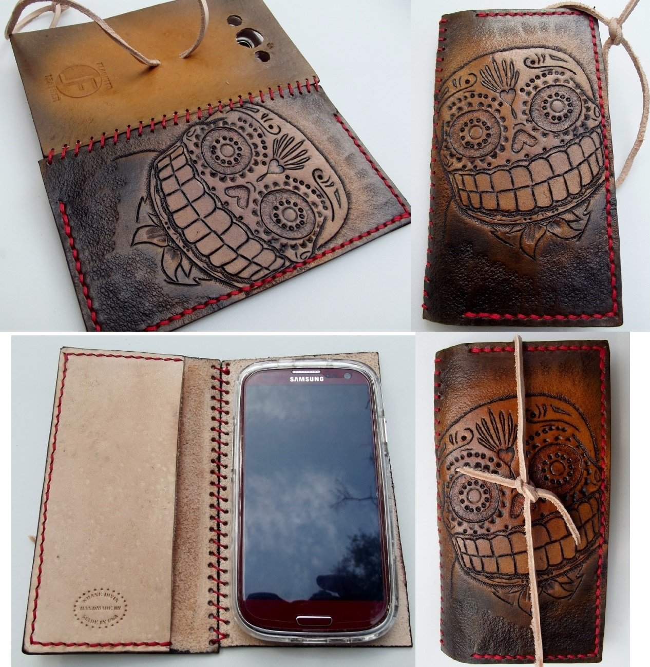 An application scenario or product detail of custom leather phone case - Image 20