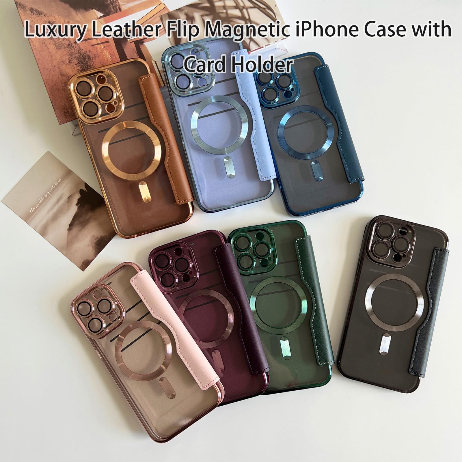 An application scenario or product detail of custom leather phone case - Image 22