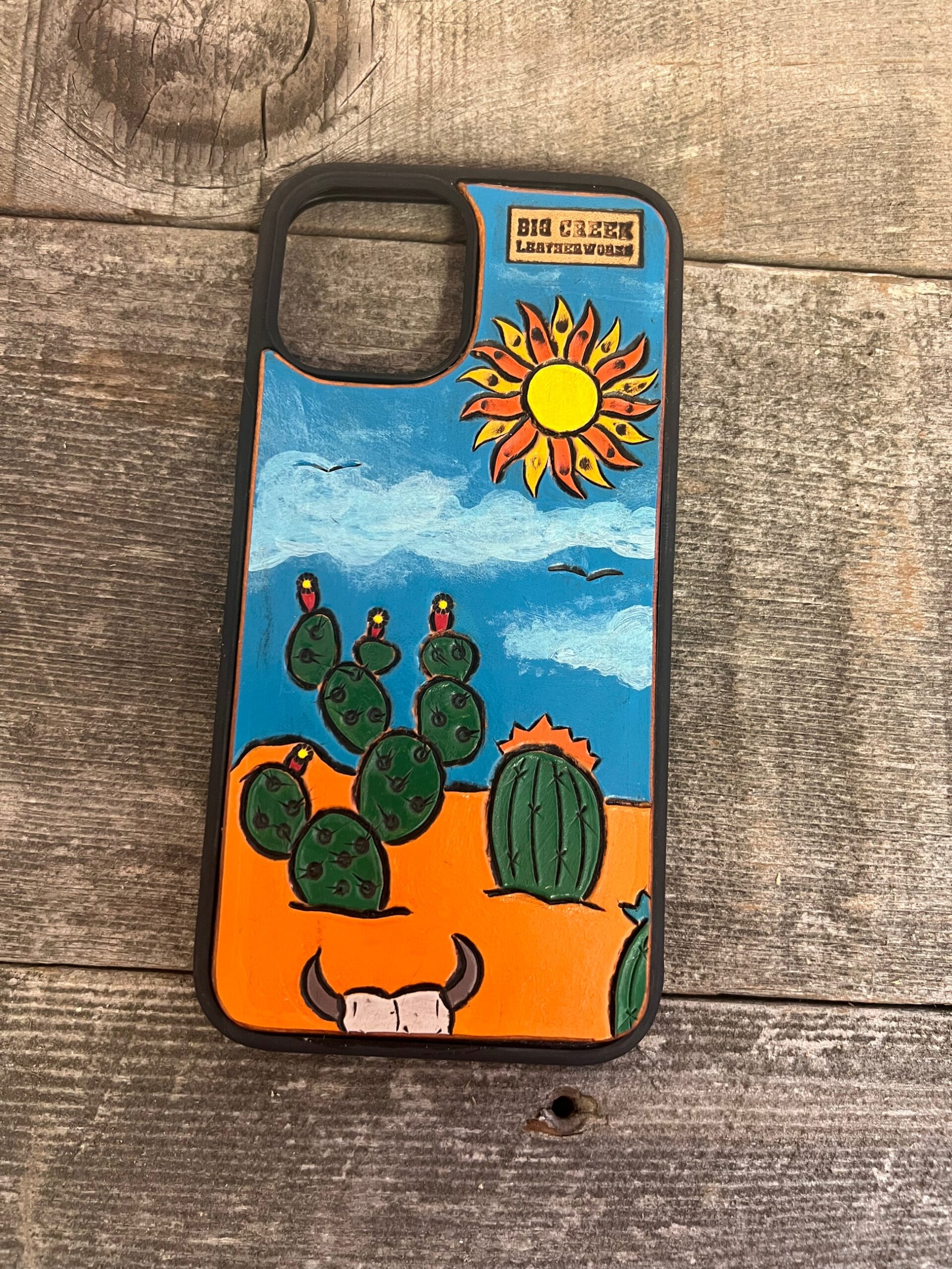 An application scenario or product detail of custom leather phone cases - Image 13